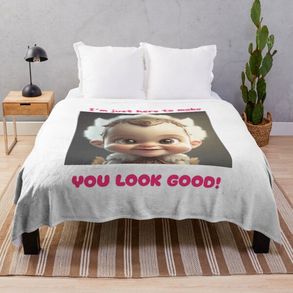 Aperçu de l'œuvre Funny Sayings Just Here to Make You Look Good Original Artwork Gift Ideas créée et vendue par MPCFICTION.