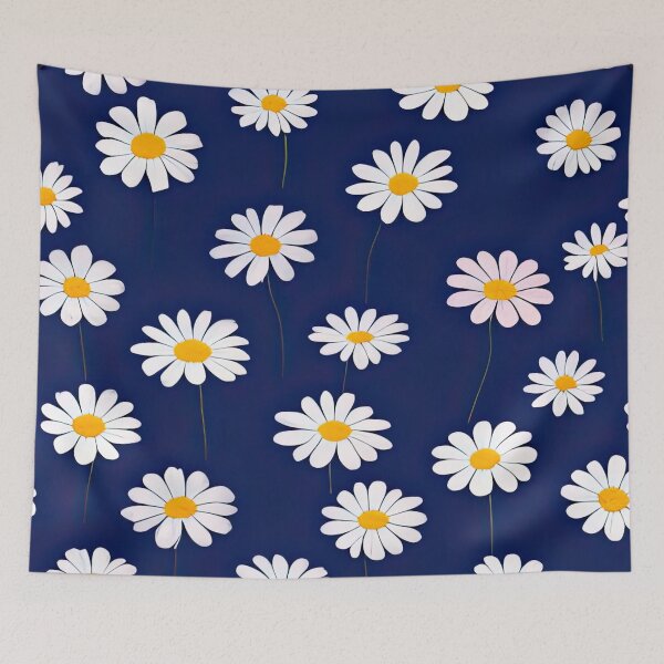 Item preview, Throw Pillow With Beautiful Daisies Painting - Spring Home Decor designed and sold by Sowari-Pillows.