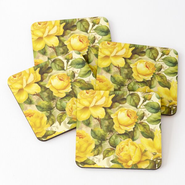 Item preview, Pastel Yellow Roses Pattern designed and sold by ZenHorn.