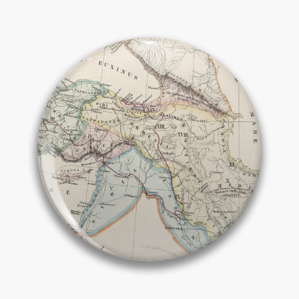 Item preview, Vintage Babylonian, Lydians, Medes and Persian Empire Map (1873) Ancient Civilization Atlas designed and sold by BravuraMedia.