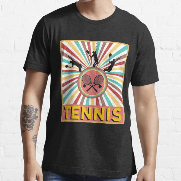 "Retro Vintage 70s Style Tennis T Shirt" Essential TShirt for Sale by