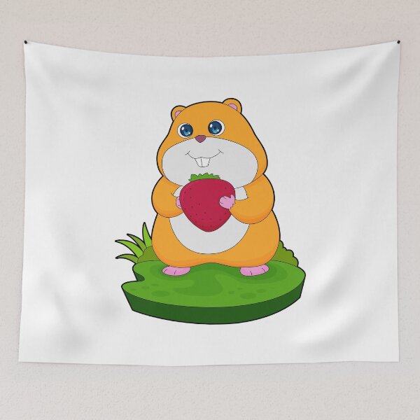 Item preview, Hamster Strawberry Fruit designed and sold by Snabdesign84.
