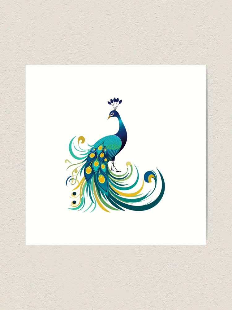 ★Original ART  ‘Peacock’ Peacock Painting, Unique Painting, Unique Artwork, Hand