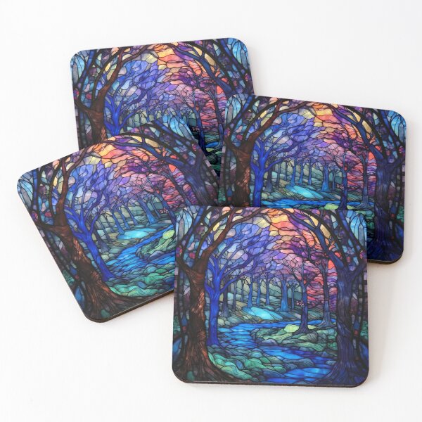 Item preview, Stained Glass Dark Fantasy Forest designed and sold by Matt's Artificial Nature.