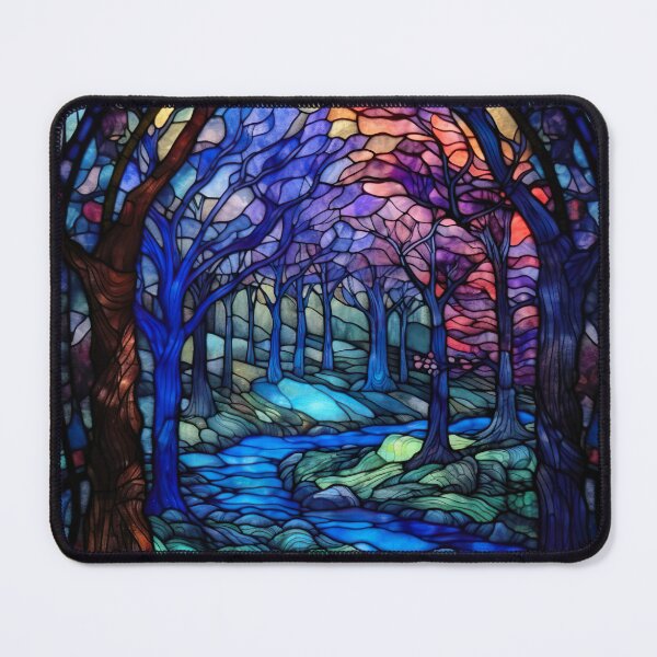 Item preview, Stained Glass Dark Fantasy Forest designed and sold by Matt's Artificial Nature.