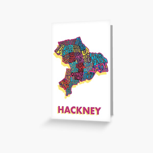 Item preview, Hackney - London Boroughs designed and sold by damnfinecuppa.