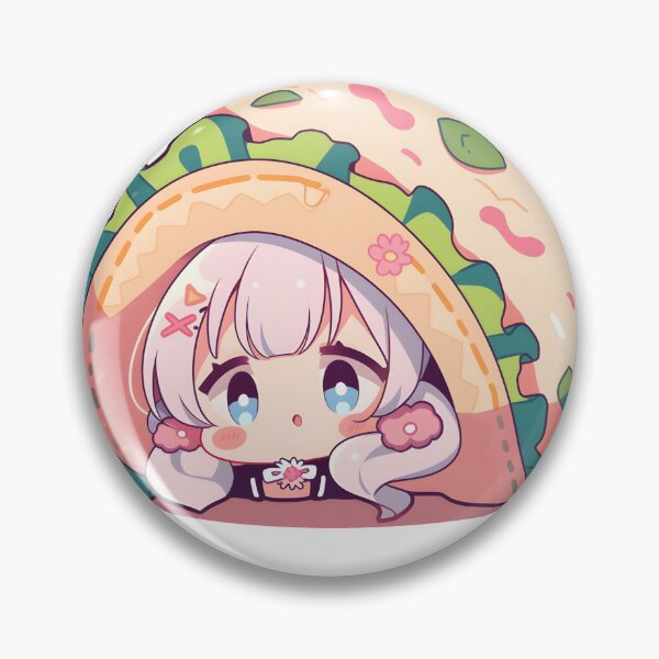 Item preview, Taco Love Takes a Cute Turn with a Chibi Girl designed and sold by Ayumi Nakamura.