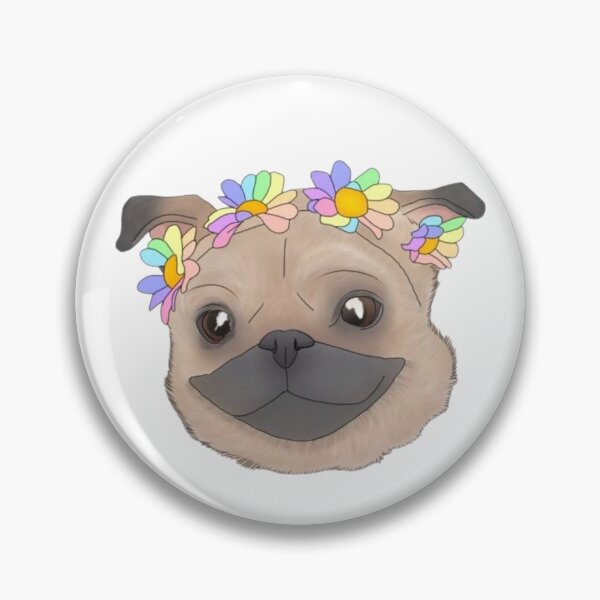 Item preview, Happy pug designed and sold by Artistkhg.