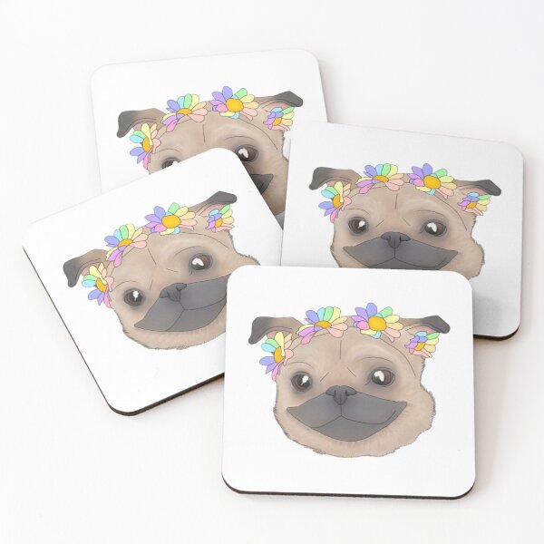 Item preview, Happy pug designed and sold by Artistkhg.
