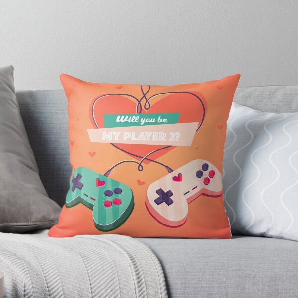 Will you be my player 2? Throw Pillow