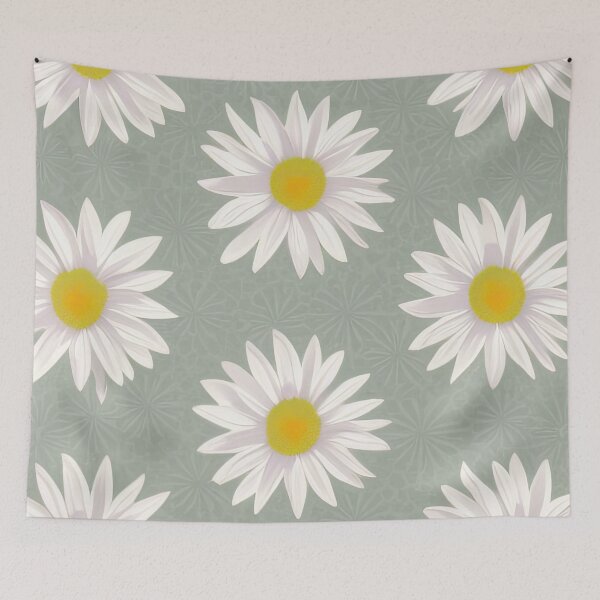 Item preview, Throw Pillow With Beautiful Daisies Painting - Spring Home Decor designed and sold by Sowari-Pillows.