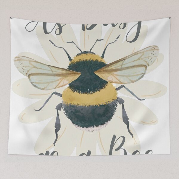 Item preview, As Busy as a Bee - Bumble Bee on Flower designed and sold by CoralCactusArt.