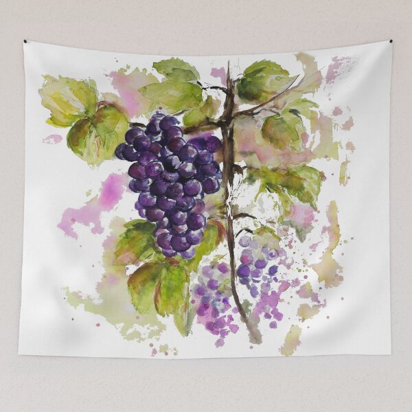 Item preview, Red grapes o.H. designed and sold by CorneliaPilz.