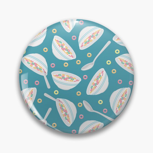 Item preview, cereal bowl toss - teal designed and sold by littlearrow.