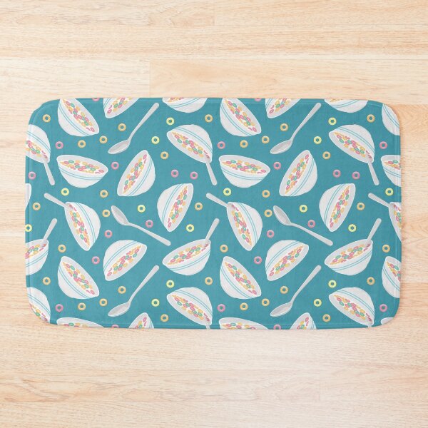 Item preview, cereal bowl toss - teal designed and sold by littlearrow.