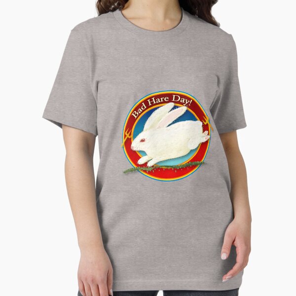 Item preview, Animal Stuff! Bad Hare Day! Good White Rabbit Gone Wrong  designed and sold by Lisa Rotenberg.