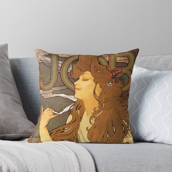 Artikelvorschau, Alphonse Mucha, Job, Jugendstil, tschechische Kunst, 19. Jahrhundert entworfen und verkauft von NouveauEra.