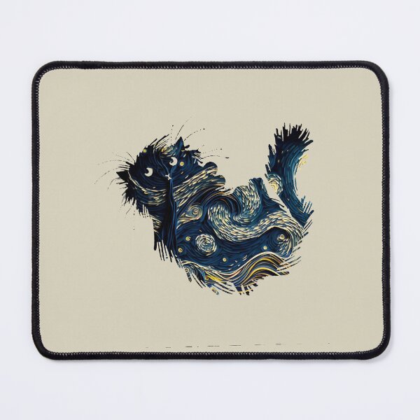 Item preview, Starry Night Van gogh Cat designed and sold by Vangoholic.