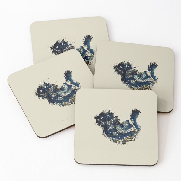 Item preview, Starry Night Van gogh Cat  designed and sold by Vangoholic.