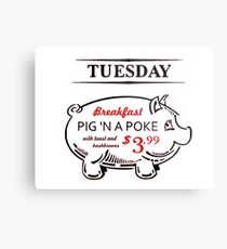 Pig n' a Poke Metal Print