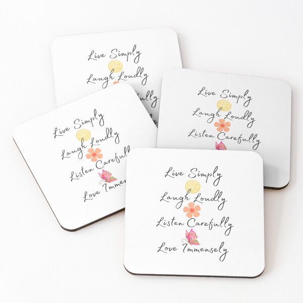 Item preview, Live Simply Laugh Loudly Listen Carefully Love Immensely designed and sold by Thewelllife.
