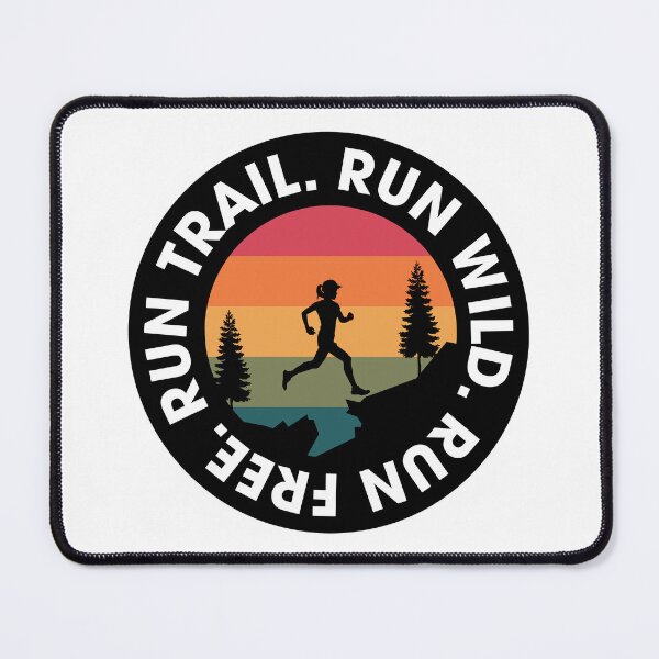 Item preview, Female Trail Running Round Full Colour Sticker V1 designed and sold by Ezra Arendse.