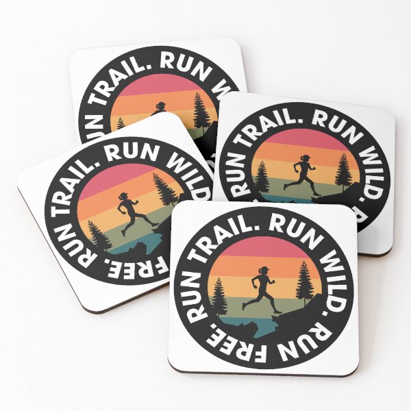 Item preview, Female Trail Running Round Full Colour Sticker V1 designed and sold by Ezra Arendse.