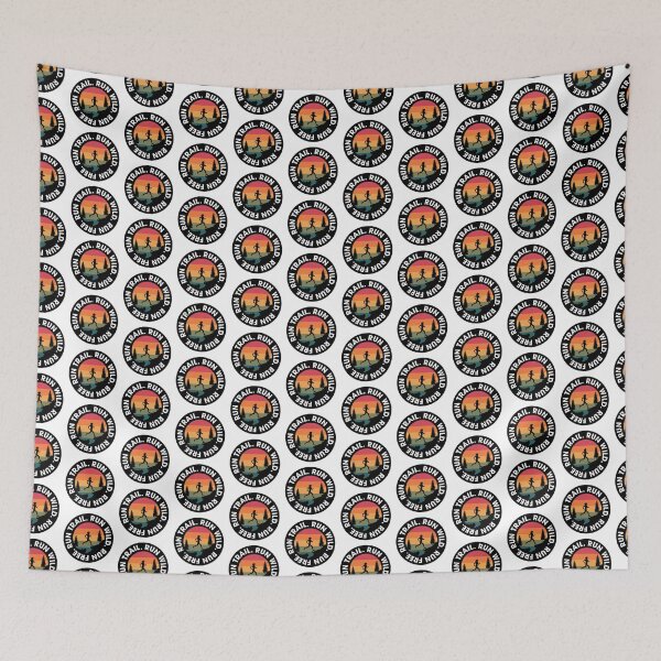 Item preview, Female Trail Running Round Full Colour Sticker V1 designed and sold by Ezra Arendse.