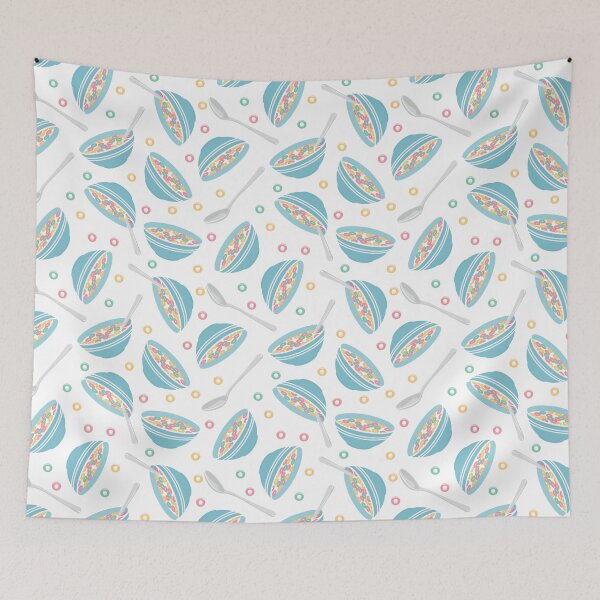 Item preview, cereal bowl toss - white designed and sold by littlearrow.