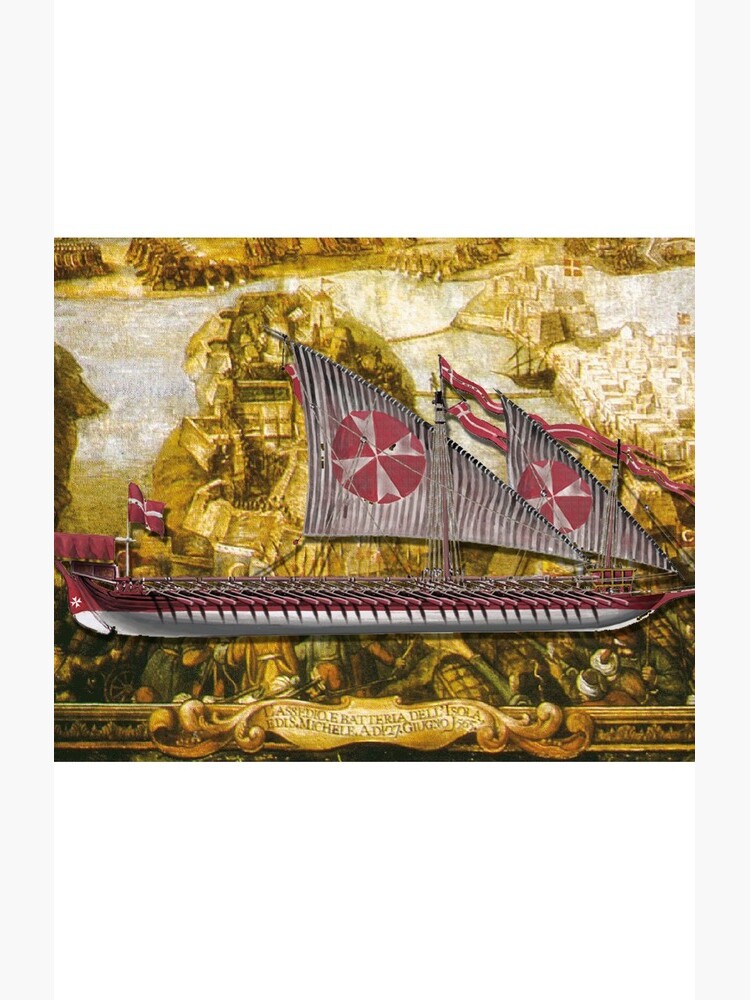 Postcard - Maltese Knights Galley by TheCollectioner