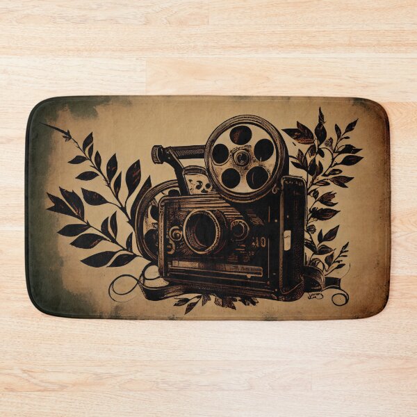 Item preview, Retro video camera over vintage background with grunge texture designed and sold by anytka.