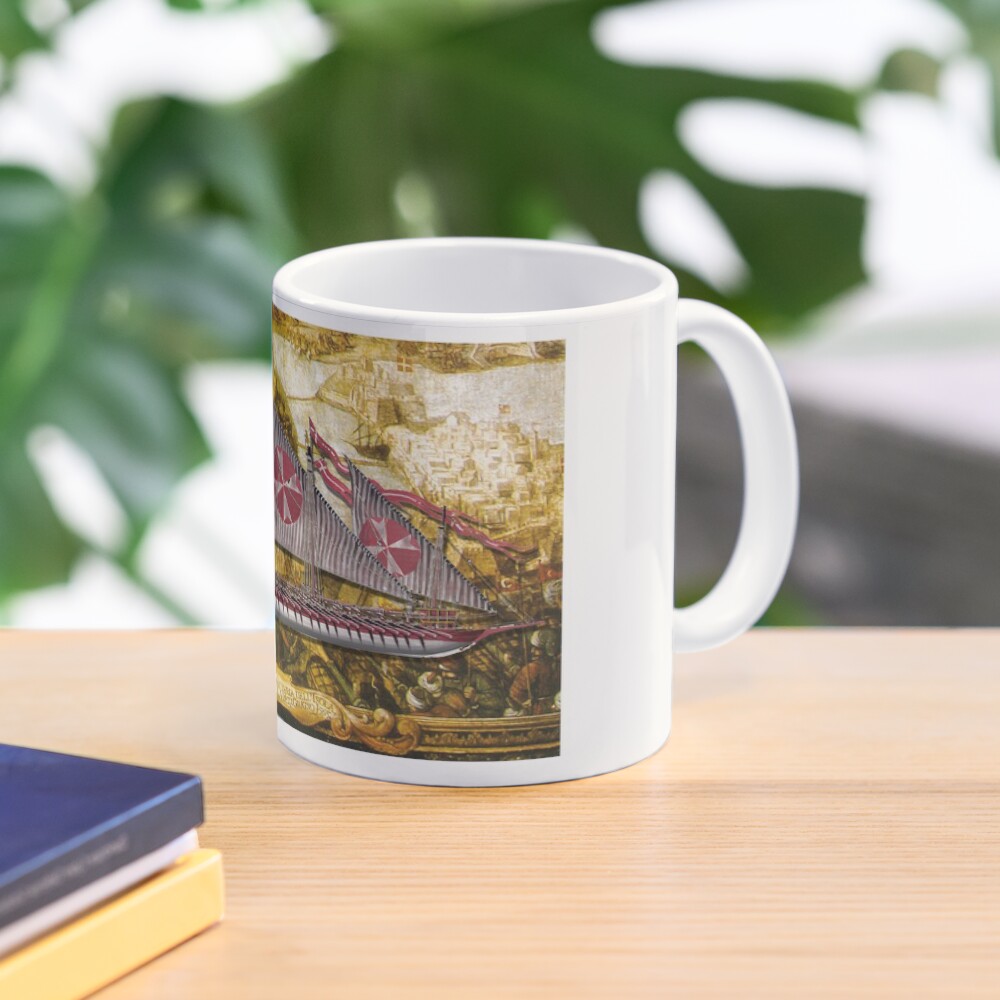 Postcard - Maltese Knights Galley Mug