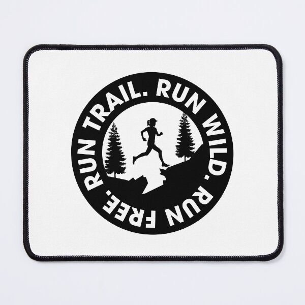 Item preview, Female Trail Running Round Black Sticker designed and sold by Ezra Arendse.