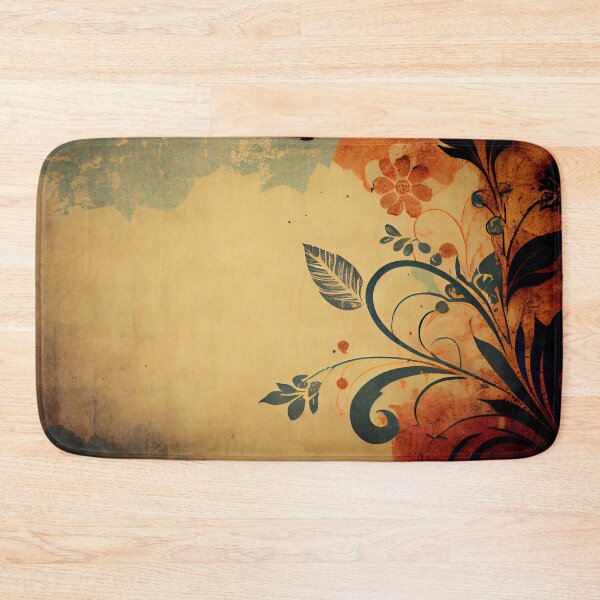Item preview, Retro background. Background with grunge texture with floral elements designed and sold by anytka.