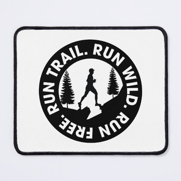 Item preview, Male Trail Running Round Black Sticker designed and sold by Ezra Arendse.