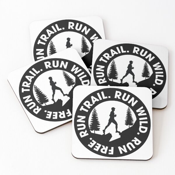 Item preview, Male Trail Running Round Black Sticker designed and sold by Ezra Arendse.