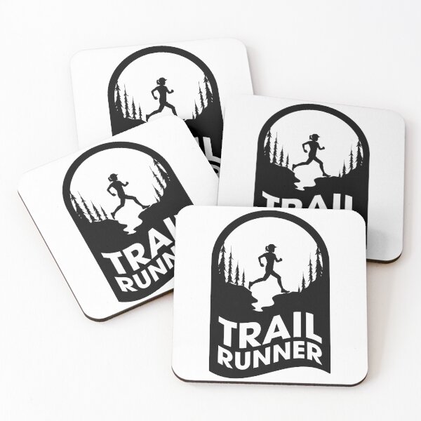 Item preview, Female Trail Running Black Sticker designed and sold by Ezra Arendse.