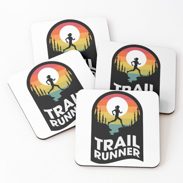 Item preview, Female Trail Running Full Colour Sticker designed and sold by Ezra Arendse.