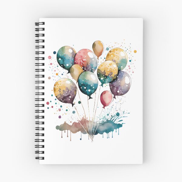 Aperçu de l'œuvre arc-en-ciel de ballons d'anniversaire créée et vendue par SweetMagicDream.
