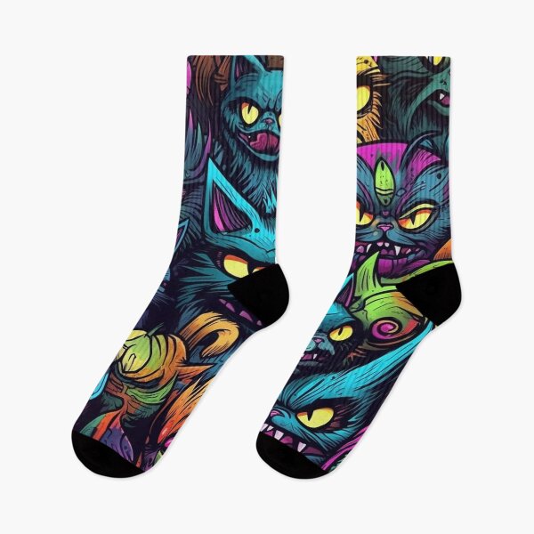 Artikelvorschau, Angry Street Cats Pattern entworfen und verkauft von Desfix.