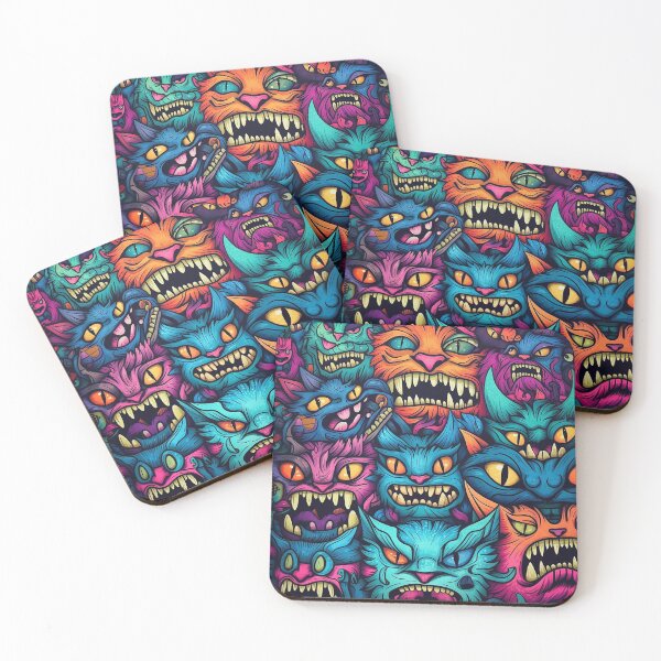 Item preview, Angry Street Cats Pattern designed and sold by Desfix.