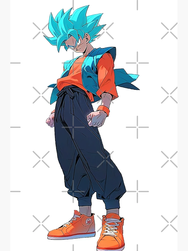 SUPER SAIYAN BLUE GOKU - A3 Poster - Frankly Wearing