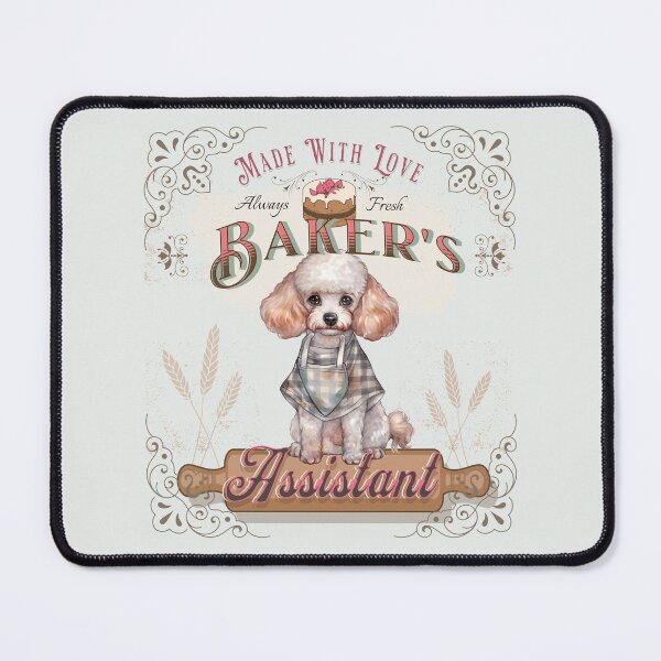 Item preview, Dog Poodle Baker's Assistant - Baking Buddy designed and sold by PositiveIdeas.