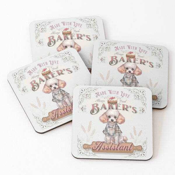 Item preview, Dog Poodle Baker's Assistant - Baking Buddy designed and sold by PositiveIdeas.