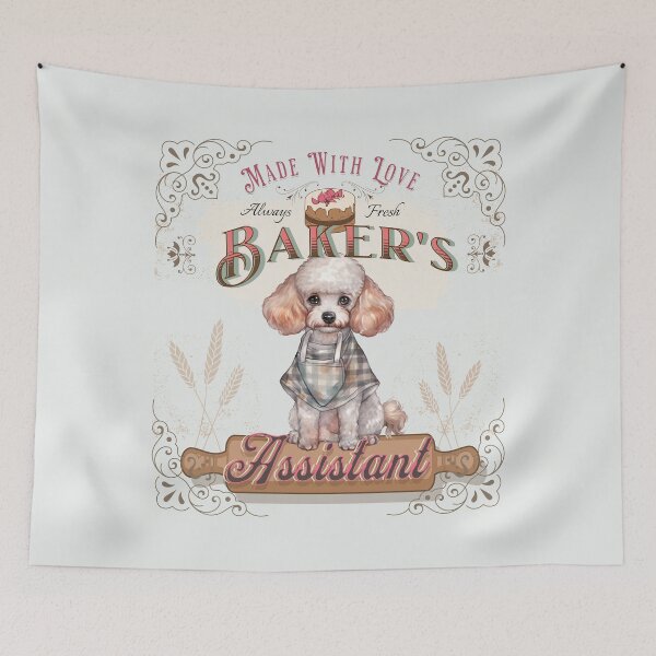 Item preview, Dog Poodle Baker's Assistant - Baking Buddy designed and sold by PositiveIdeas.