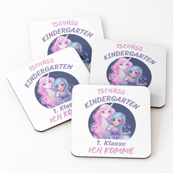 Item preview, Children starting school 2023 girls mermaid & unicorn designed and sold by Kentala.
