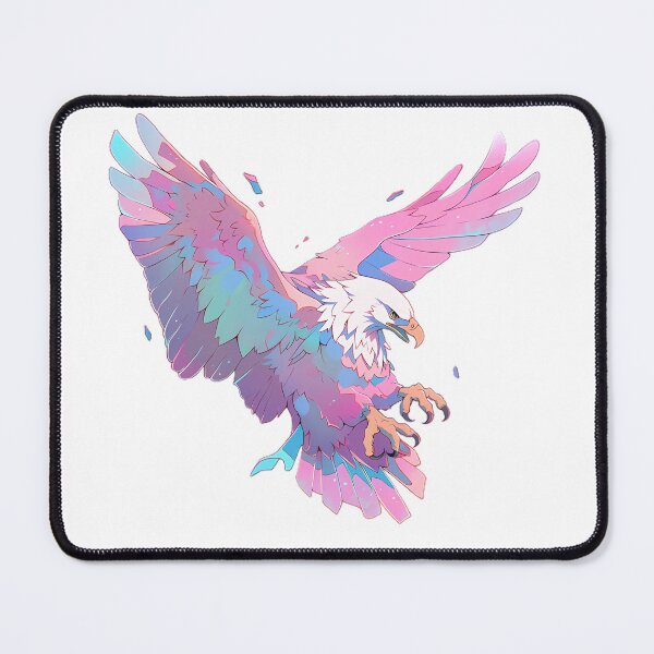Item preview, Pastel Eagle: An image of a majestic eagle hunting in pastel tones designed and sold by SweetMagicDream.