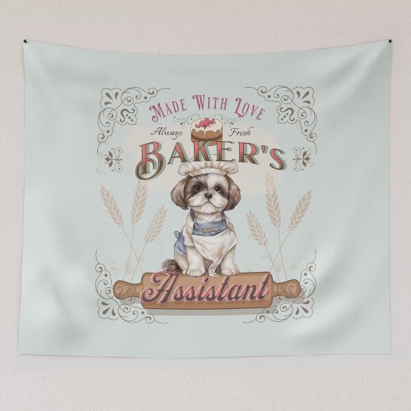 Item preview, Dog Shih Tzu Baker's Assistant - Baking Buddy designed and sold by PositiveIdeas.