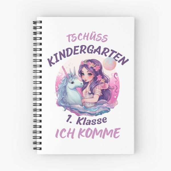Item preview, Children starting school 2023 girls unicorn & mermaid designed and sold by Kentala.