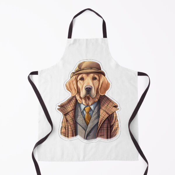 Item preview, Sherlock Bones: Golden Retriever Detective - Canine Cosplay Artwork designed and sold by DapperDanForge.